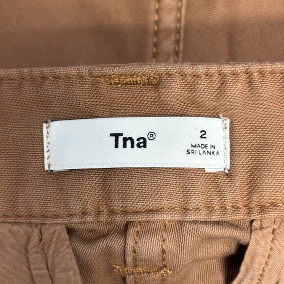 Tna Aritzia Women Utility Cargo Pants Size 2 Cotton Wide Leg C068 -21 - Picture 10 of 16